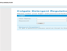 Tablet Screenshot of detergentregulation.com